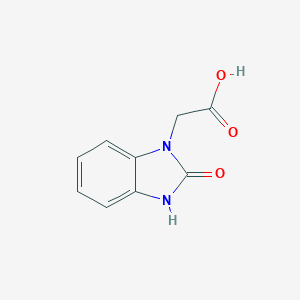 molecular formula C9H8N2O3 B034159 2-(2-氧代-2,3-二氢-1H-1,3-苯并二唑-1-基)乙酸 CAS No. 104189-85-7