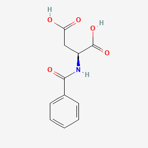 molecular formula C11H11NO5 B3415940 N-Benzoyl-DL-aspartic acid CAS No. 17966-68-6