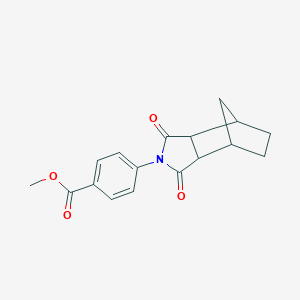 molecular formula C17H17NO4 B341596 methyl 4-(1,3-dioxooctahydro-2H-4,7-methanoisoindol-2-yl)benzoate 