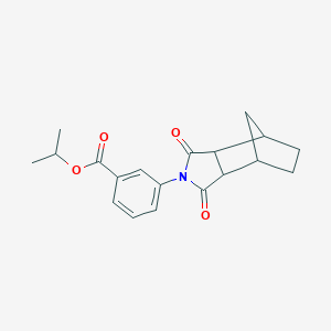 molecular formula C19H21NO4 B341597 isopropyl 3-(1,3-dioxooctahydro-2H-4,7-methanoisoindol-2-yl)benzoate 