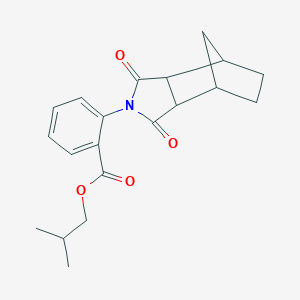 molecular formula C20H23NO4 B341600 isobutyl 2-(1,3-dioxooctahydro-2H-4,7-methanoisoindol-2-yl)benzoate 