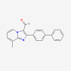 2-Biphenyl-4-yl-8-methylimidazo[1,2-a]pyridine-3-carbaldehyde