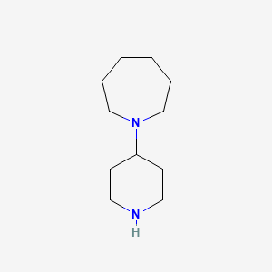 molecular formula C11H22N2 B3416041 1-(哌啶-4-基)氮杂环己烷 CAS No. 551923-16-1