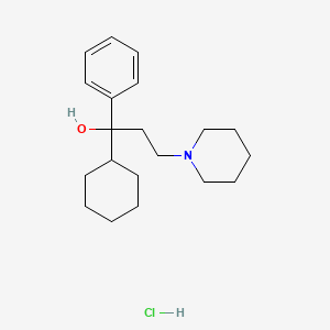 molecular formula C20H32ClNO B3416077 Trihexyphenidyl hydrochloride CAS No. 58947-95-8