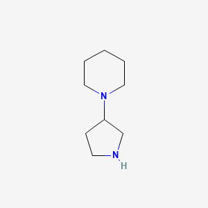 molecular formula C9H18N2 B3416085 1-(Pyrrolidin-3-yl)piperidine CAS No. 591781-02-1