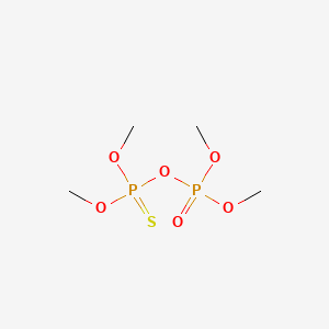 molecular formula C4H12O6P2S B3416086 Thiopyrophosphoric acid, tetramethyl ester CAS No. 5930-73-4
