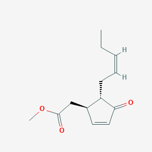 molecular formula C12H18O3 B3416087 2-Cyclopentene-1-acetic acid, 4-oxo-5-(2Z)-2-penten-1-yl-, methyl ester, (1R,5S)- CAS No. 59366-47-1