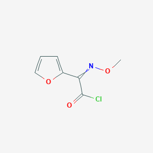 molecular formula C7H6ClNO3 B3416151 2-(Furan-2-yl)-2-methoxyiminoacetyl chloride CAS No. 64076-56-8