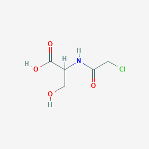 molecular formula C5H8ClNO4 B3416198 Chloroacetyl-DL-serine CAS No. 67206-28-4