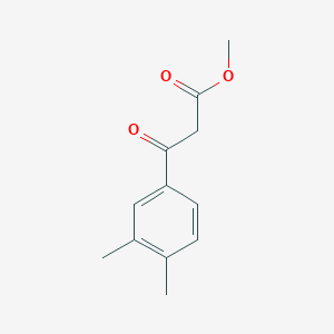 molecular formula C12H14O3 B3416214 Methyl 3-(3,4-dimethylphenyl)-3-oxopropanoate CAS No. 676348-54-2