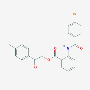 2-(4-Methylphenyl)-2-oxoethyl 2-[(4-bromobenzoyl)amino]benzoate