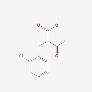 molecular formula C12H13ClO3 B3416220 Methyl 2-(2-chlorobenzyl)-3-oxobutanoate CAS No. 676348-55-3