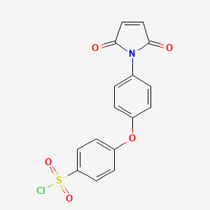 molecular formula C16H10ClNO5S B3416224 4-[4-(2,5-dioxopyrrol-1-yl)phenoxy]benzenesulfonyl Chloride CAS No. 677326-81-7