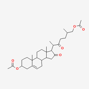 molecular formula C31H46O6 B3416377 Kryptogenin-3,26-diacetate CAS No. 7554-95-2