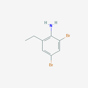 molecular formula C8H9Br2N B3416411 2,4-二溴-6-乙基苯胺 CAS No. 81100-30-3