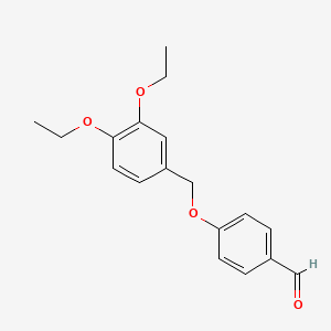 molecular formula C18H20O4 B3416464 4-[(3,4-二乙氧基苄基)氧基]苯甲醛 CAS No. 832740-81-5