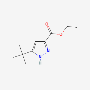 molecular formula C10H16N2O2 B3416468 ethyl 3-tert-butyl-1H-pyrazole-5-carboxylate CAS No. 83405-70-3