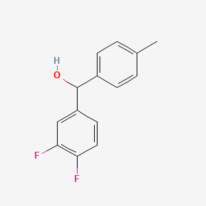 molecular formula C14H12F2O B3416485 (3,4-Difluorophenyl)(p-tolyl)methanol CAS No. 842140-57-2