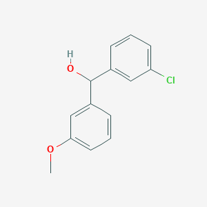 molecular formula C14H13ClO2 B3416525 3-Chloro-3'-methoxybenzhydrol CAS No. 844683-57-4