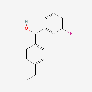 molecular formula C15H15FO B3416532 (4-Ethylphenyl)(3-fluorophenyl)methanol CAS No. 844683-70-1