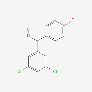 molecular formula C13H9Cl2FO B3416538 3,5-Dichloro-4'-fluorobenzhydrol CAS No. 844683-76-7