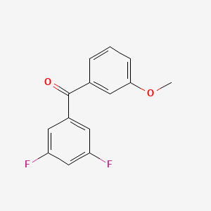 molecular formula C14H10F2O2 B3416553 3,5-Difluoro-3'-methoxybenzophenone CAS No. 844885-08-1