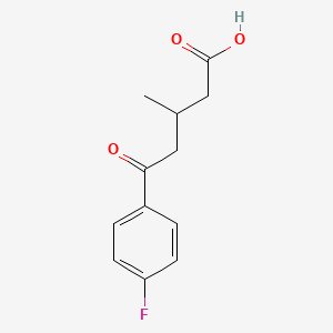 molecular formula C12H13FO3 B3416559 5-(4-Fluorophenyl)-3-methyl-5-oxovaleric acid CAS No. 845781-35-3