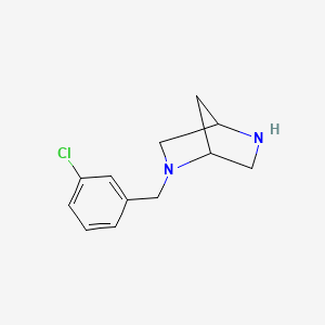 molecular formula C12H15ClN2 B3416571 2-(3-Chlorobenzyl)-2,5-diaza-bicyclo[2.2.1]heptane CAS No. 845866-66-2