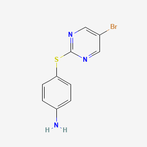 molecular formula C10H8BrN3S B3416583 4-[(5-Bromopyrimidin-2-yl)thio]aniline CAS No. 849035-61-6