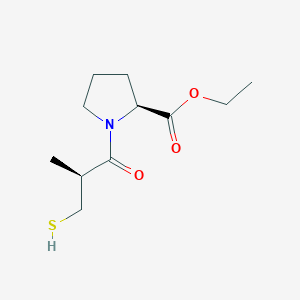 molecular formula C11H19NO3S B3416627 Captopril Ethyl Ester CAS No. 86938-12-7