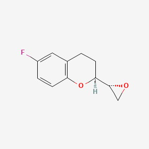 molecular formula C11H11FO2 B3416641 (2S, 2'S)-6-Fluoro-2-(2'-oxiranyl)chromane CAS No. 876514-31-7