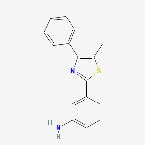 molecular formula C16H14N2S B3416656 3-(5-Methyl-4-phenyl-thiazol-2-yl)-phenylamine CAS No. 886495-85-8