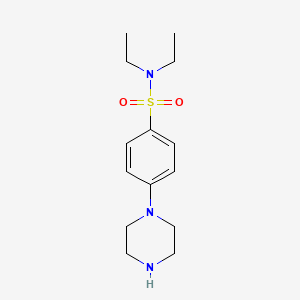 molecular formula C14H23N3O2S B3416687 N,N-diethyl-4-piperazin-1-yl-benzenesulfonamide CAS No. 886504-23-0
