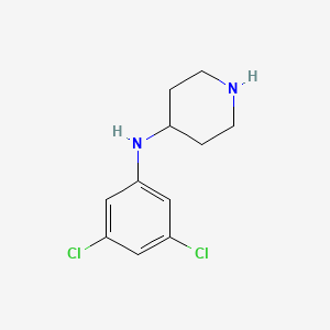 molecular formula C11H14Cl2N2 B3416695 N-(3,5-dichlorophenyl)piperidin-4-amine CAS No. 886506-51-0