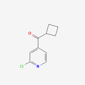 molecular formula C10H10ClNO B3416713 2-氯-4-吡啶基环丁基酮 CAS No. 898785-15-4