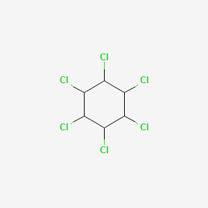 molecular formula C6H6Cl6<br>C6H6Cl6<br>ClCH(CHCl)4CHCl B3416730 Lindane CAS No. 6108-11-8