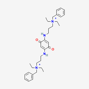 molecular formula C34H50N4O2+2 B3416746 Benzoquinonium CAS No. 9025-57-4