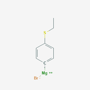 molecular formula C8H9BrMgS B3416775 4-(Ethylthio)phenylmagnesium bromide CAS No. 917382-51-5