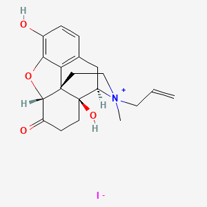 molecular formula C20H24INO4 B3416792 Naloxone methiodide CAS No. 93302-47-7