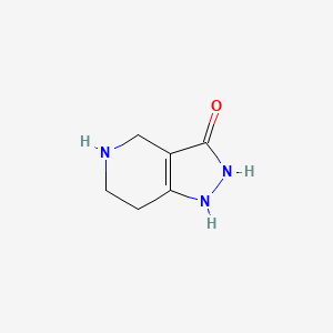 molecular formula C6H9N3O B3416805 4,5,6,7-tetrahydro-2H-pyrazolo[4,3-c]pyridin-3-ol CAS No. 933728-77-9