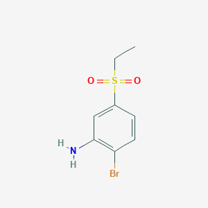 molecular formula C8H10BrNO2S B3416813 2-Bromo-5-(ethylsulfonyl)aniline CAS No. 942474-50-2