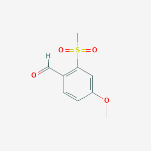molecular formula C9H10O4S B3416814 4-Methoxy-2-methylsulfonylbenzaldehyde CAS No. 942474-73-9