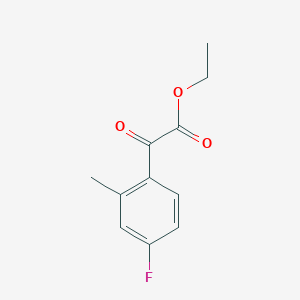 molecular formula C11H11FO3 B3416838 Ethyl 4-fluoro-2-methylbenzoylformate CAS No. 951888-61-2