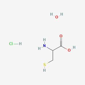 molecular formula C3H10ClNO3S B3416855 DL-半胱氨酸盐酸盐一水合物 CAS No. 96998-61-7