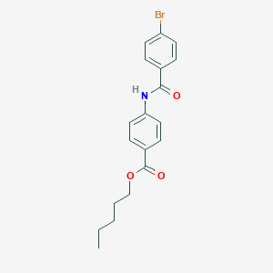 molecular formula C19H20BrNO3 B341687 Pentyl 4-[(4-bromobenzoyl)amino]benzoate 