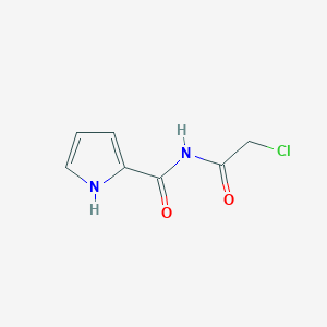 molecular formula C7H7ClN2O2 B3416891 N-(2-chloroacetyl)-1H-pyrrole-2-carboxamide CAS No. 1000931-83-8