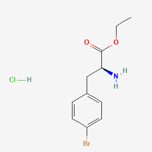 molecular formula C11H15BrClNO2 B3416915 H-Phe(4-Br)-OEt.HCl CAS No. 100129-11-1