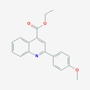 molecular formula C19H17NO3 B341694 Ethyl 2-(4-methoxyphenyl)quinoline-4-carboxylate 