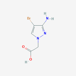 (3-amino-4-bromo-1H-pyrazol-1-yl)acetic acid