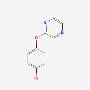 molecular formula C10H7BrN2O B3417056 2-(4-Bromophenoxy)pyrazine CAS No. 1016689-94-3